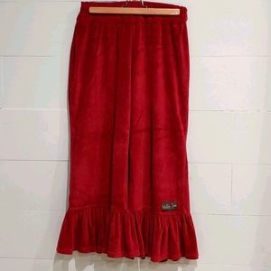 Holiday Matilda jane ruffle pants, burgundy